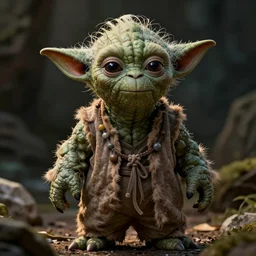 Yoda as a highly experienced bodybuilder