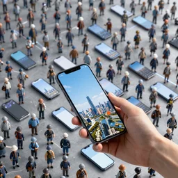 millions of npc’s using their smart phones to create AI generated images