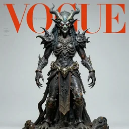 an ancient entity on the cover of Vogue