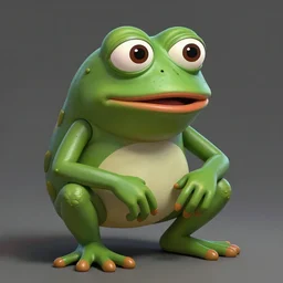 portrait of the real life Pepe the Frog, expressive pose, futuristic, highly detailed, digital painting, artstation, concept art, smooth, sharp focus, dramatic light, studio light, by gil elvgren