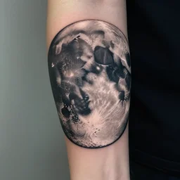 arm tattoo of dark side of the moon cover art