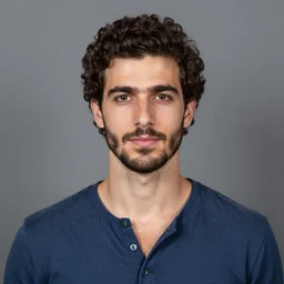 Beautifull Greek man Mugshot