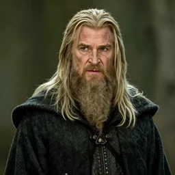 bearded willem dafoe is gandalf in lord of the rings ( 2 0 0 1 ) movie still 3 5 mm