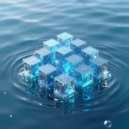 a blockchain made out of water