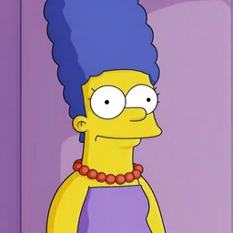 photo of Marge Simpson by Mario Testino, award-winning, detailed, 82 mm sigma art, close up
