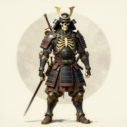 portrait of a dieselpunk t - 8 0 0 skeleton samurai greg manchess, painting by sargent and leyendecker, ghibli studio, asymmetrical intricate elegant illustration hearthstone, by greg rutkowski, by greg tocchini, by craig mullins