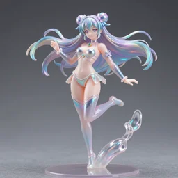 james jean isolated vinyl figure voluptuous harajuku cute magical girl character design, figure photography, dynamic pose, holographic undertones, motion shapes color design, glitter accents on figure, anime stylized, sharp focus, accurate fictional proportions, high delicate defined details, ethereal lighting, global awarded
