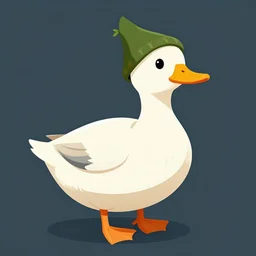 a duck depicted as robin hood, digital art