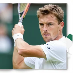 magazine photo david hasslehoff competing at wimbledon, 3 5 mm lens, close up, detail, full colour, focus