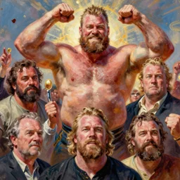 full body and head portrait of Hafþór Júlíus Björnsson as juggernaut, dynamic action, painted by norman rockwell and phil hale and greg staples and tom lovell and frank schoonover and jack kirby