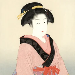 naita aka oni, traditional painting, japanese watercolor