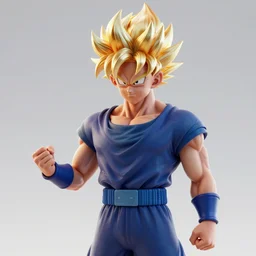 François hollande with super saiyan hair charging up for a kamehameha, artstation, octane render, highly detailed