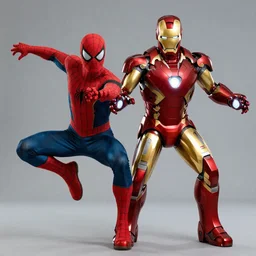 combination of spiderman and iron man