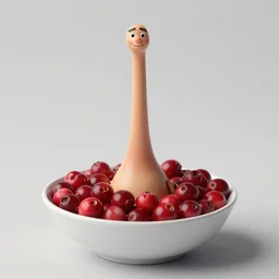 tiny bryan cranston's long neck sticking out of a bowl of cranberries, body submerged in cranberries, natural light, sharp, detailed face, magazine, press, photo, steve mccurry, david lazar, canon, nikon, focus