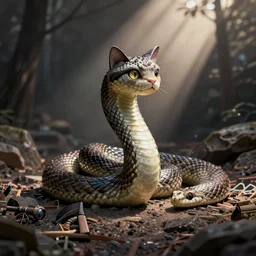 a snake cat hybrid