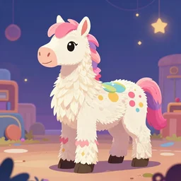 character designs for a centaur with a pinata body that loves to party, in the style of centaurworld by megan nicole dong on netflix