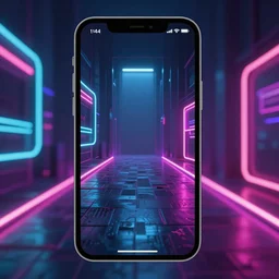 neon futuristic wallpaper for iphone