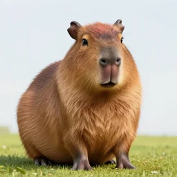 portrait of the cute capibara, fashion editorial photography, cartoon, pixar, disney, lucasfilm,