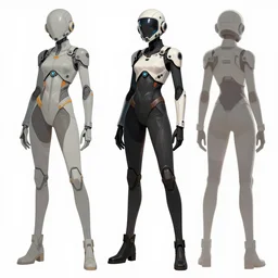 concept art, stylized proportions, long legs, concept design, human character, science fiction suit, helmet, trending on artstation