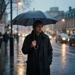 rainy night in london, greg rutkowski