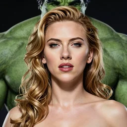 frank frazetta portrait of scarlett johansson as a hulk, realistic, photo real, smooth, sharp, intricate detail