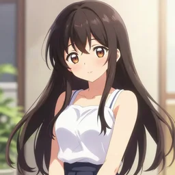beautiful pretty pure kawaii cute lovely innocent elegant hot nice sweet girly feminine long hair anime waifu sister girl Trending on Pixiv Official art