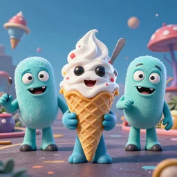 an army of zombi ice cream 3 d