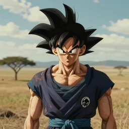 documentary about wild saiyans, footage from national geographic documentary about saiyans, wild spiky black hair, hd photograph, plains, savanna, narrated by sir david attenborough
