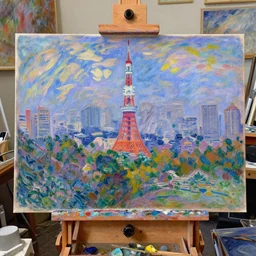 tokyo anime scenery, very anime scenery in impressionist style, trending artwork, anime painter studio, by claude monet