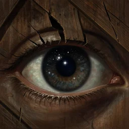 first - eye view counting the stars through the cracks in the wooden roof from the game pathologic 2, highly detailed, sharp focus, matte painting, by isaac levitan and asher brown durand,