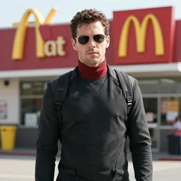 homelander at mcdonalds, photograph from 2 0 2 2, 8 k
