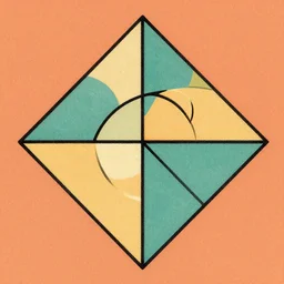 rhombus. retro art by jean giraud. fibonacci.