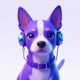a beautiful portrait of a cute cyberpunk dog by sandra chevrier and, greg rutkowski and wlop, purple blue color scheme, high key lighting, volumetric light, digital art, highly detailed, fine detail, intricate, ornate, complex, octane render, unreal engine, photorealistic