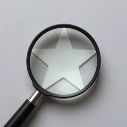magnified star