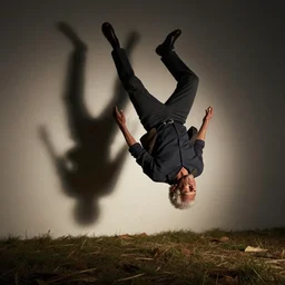 morgan freeman doing a cartwheel
