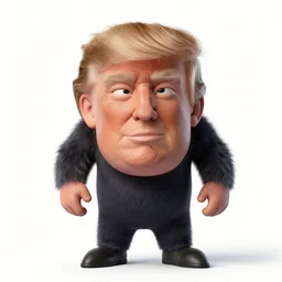 Donald Trump as a Gorillaz character