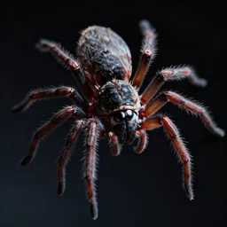 cinematic headshot portrait of a spider flies in the space, movie still, more details, dramatic lighting