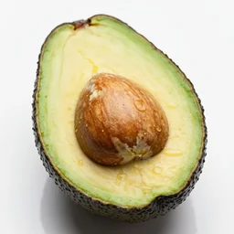 cut in half avocado with emma watsons head as the seed