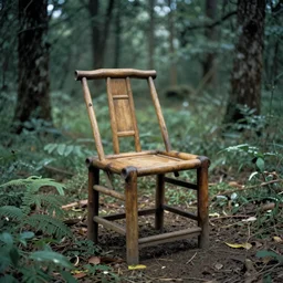 chair in the forest wenjun lin hyperrealistic