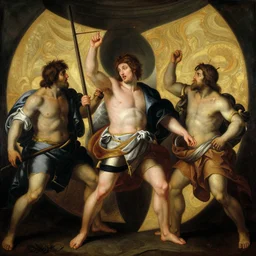 the wutang clan in the style of giovanni battista tiepolo