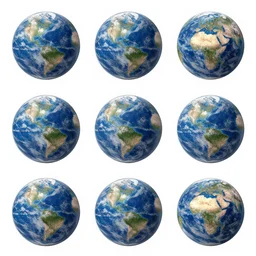 a collage of photos with a picture of the earth, a detailed matte painting by kume keiichiro, pixiv contest winner, net art, pixiv, aftereffects, global illumination