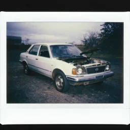 6 0 s gipsy car broken down, plain, polaroid, film still