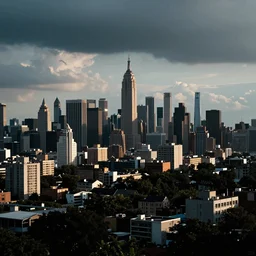 film still of a city in the style of tool