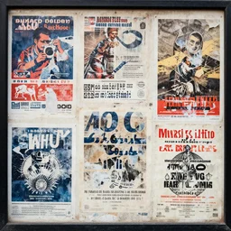 texture of an ad board full of old posters and ads one on top of another peeling away.