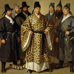 full character of a ancient chinese general wearing leopard robe, character design, painting by gaston bussiere, katsuya terada, nc wyeth, greg rutkowski, craig mullins, vermeer, frank frazetta, mucha, tom of finland, trending on artstation, jeffery catherine jones