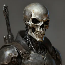 samus aran with a terminator t - 8 0 0 metallic skull face, highly detailed, digital painting, artstation, concept art, matte, sharp focus, illustration, art by artgerm and greg rutkowski and alphonse mucha