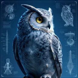 owl breaker, in the style of Greg Broadmore and Arthur Rackham and Moebius,trending on artstation, light lighting side view,digital art,surrealism ,macro,blueprint ,vaporwave ,