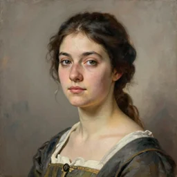 a painting of a woman by Louis Icart, highly detailed, masterpiece, trending on ArtStation, ultra realistic