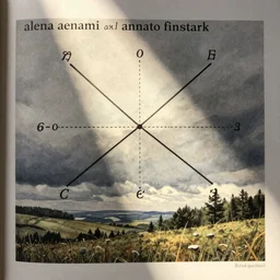 detailed illustration of a mathematical graph by alena aenami and annato finnstark