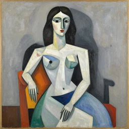 cubism art of a woman